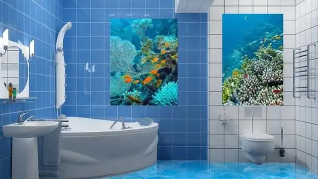 Unik, 7 Kreasi Desain Lantai Rumah Bertema Tiga Dimensi