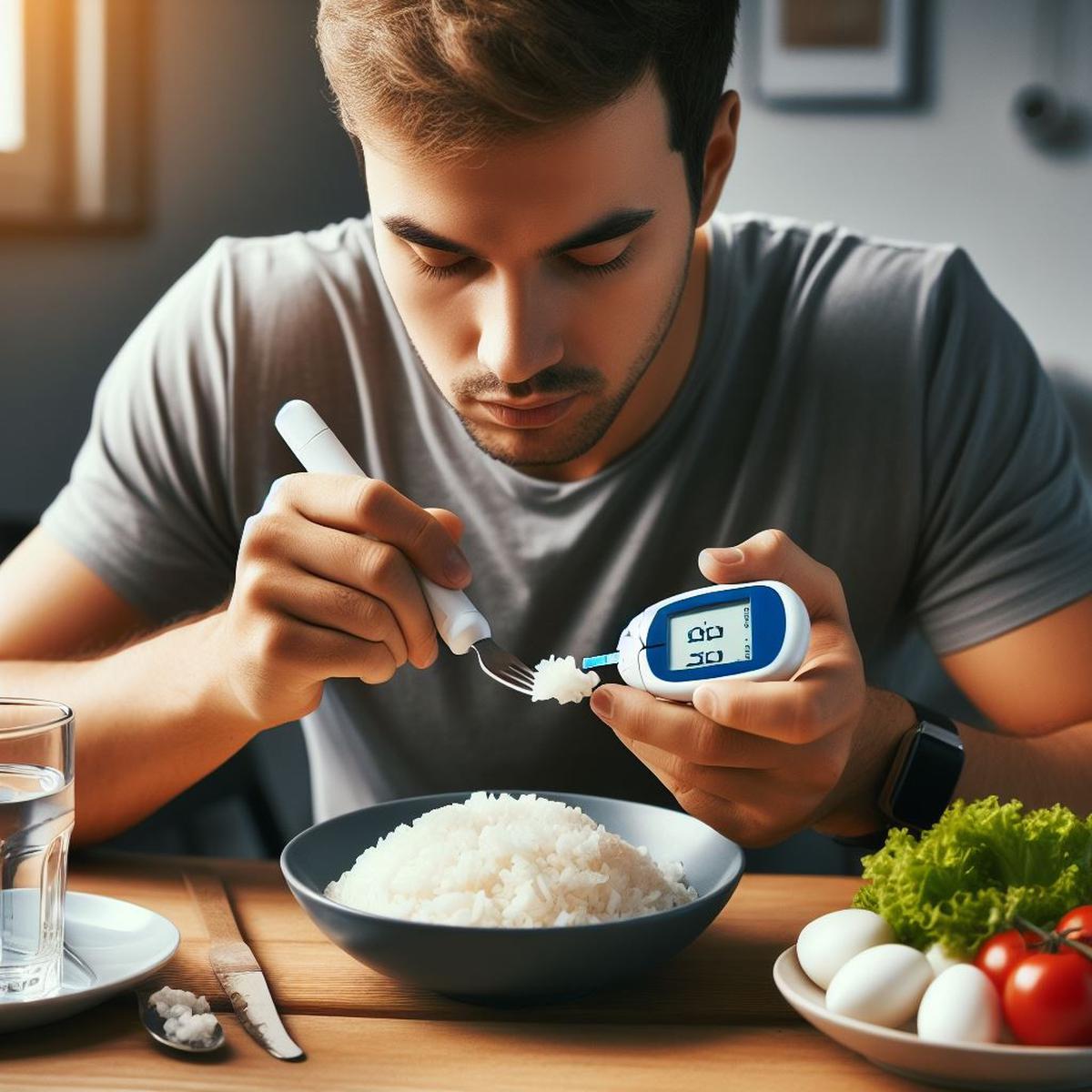 Ilustrasi Penderita Diabetes Makan Nasi Putih
