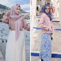 Tampil stylish dengan mix and match baju pink? yuk sontek OOTD Wirda Mansur berikut ini. (Instagram/wirda_mansur).