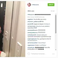 Miley Cyrus (via instagram.com/mileycyrus/)