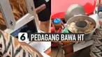 Ada yang unik dari pedagang bakso malang satu ini. Karena membawa Handie Talkie (HT) di gerobaknya.