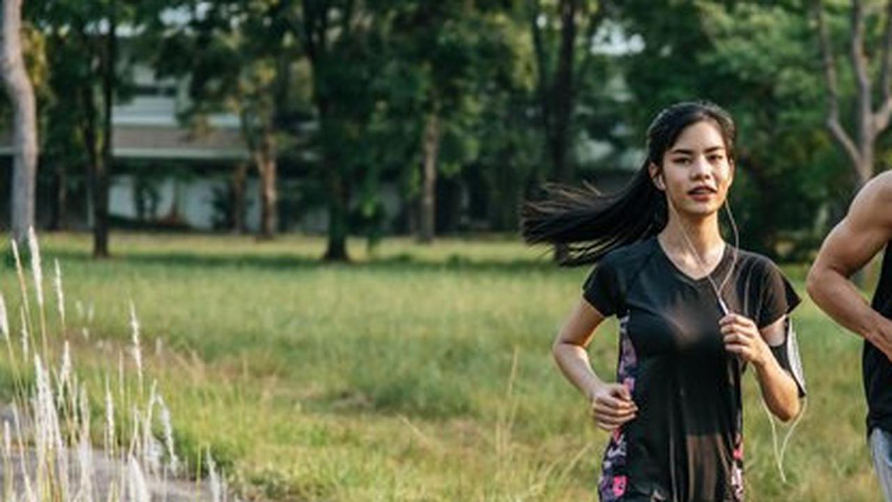 Ilustrasi olahraga lari, jogging