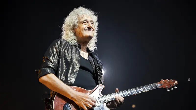 Brian May Gitaris Queen. (Rob Grabowski/Invision/AP, File)