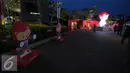 Singapura siap menggelar pesta olahraga dua tahunan se Asia Tenggara, Sea Games yang ke-28. Tampak, maskot Sea Games 2015, Nila terpajang di sekitar National Stadium Singapura, Minggu (31/5/2015). (Liputan6.com/Helmi Fithriansyah)