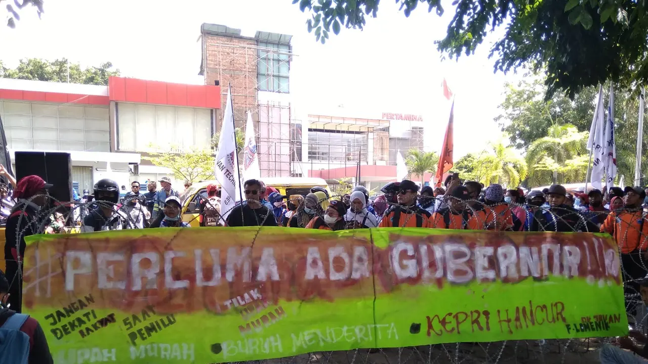 Demo Buruh di Batam