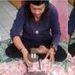 Ustaz Gondrong pengganda uang (Sumber: Facebook/Boger Panglima Srigala Tempur)
