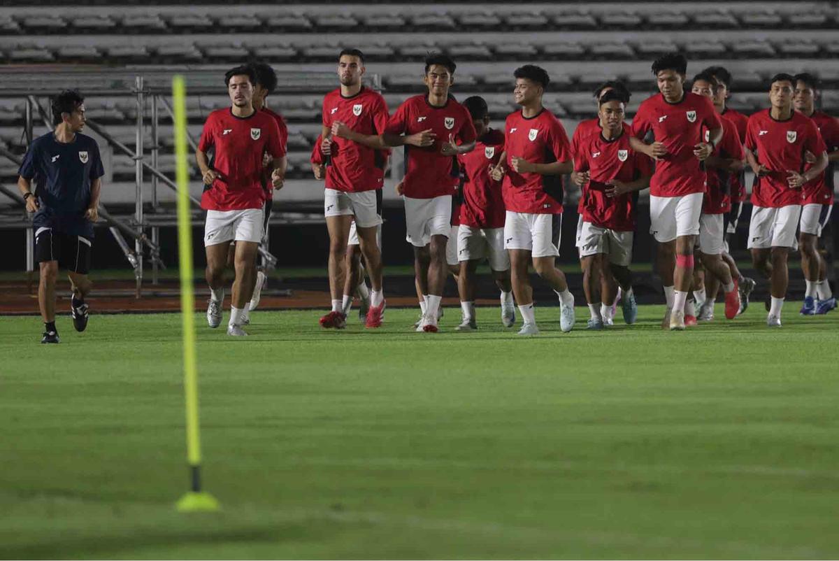FOTO: Latihan Terakhir Timnas U-23 di GBK, Siap Tuntaskan Misi Balas Dendam Lawan Vietnam