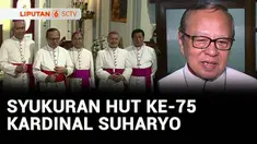 Gereja Katedral Jakarta menggelar perayaan syukuran hari ulang tahun ke-75, Ignatius Kardinal Suharyo, Sabtu sore. Dihadiri Wakil Presiden, Gibran Rakabuming, perayaan meriah ulang tahun Kardinal Suharyo diakhiri dengan pagelaran wayang.