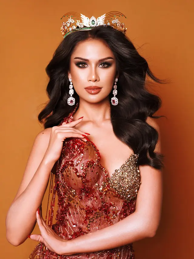 Sahida Sheikh Meraih Runner Up Pertama Miss Aura International 2023. (ist)