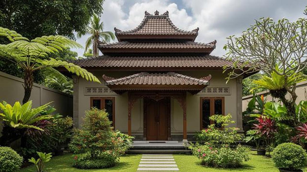 8 Model Joglo Depan Rumah Minimalis 2025, Ornamen Khas Jawa yang Kental tapi Modern
