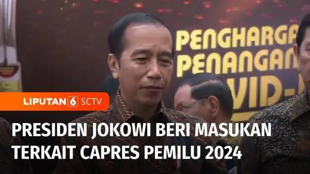 Presiden Joko Widodo mengaku memberikan masukan dan saran ke Ketua Umum PDI Perjuangan Megawati Soekarnoputri, terkait calon presiden dalam Pemilu 2024. Namun presiden enggan membocorkan kriteria sosok calon presiden, yang disampaikan ke Megawati.
