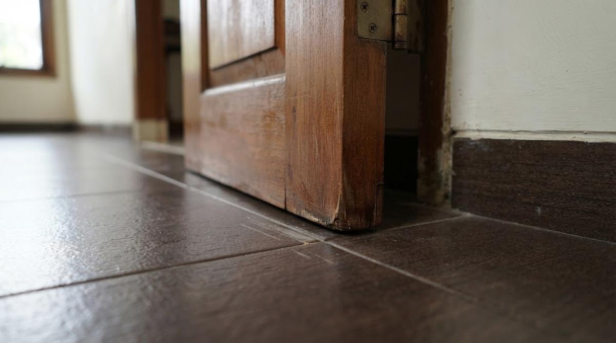 Cara Mengatasi Pintu Kayu yang Bergesekan dengan Lantai saat Udara Lembap