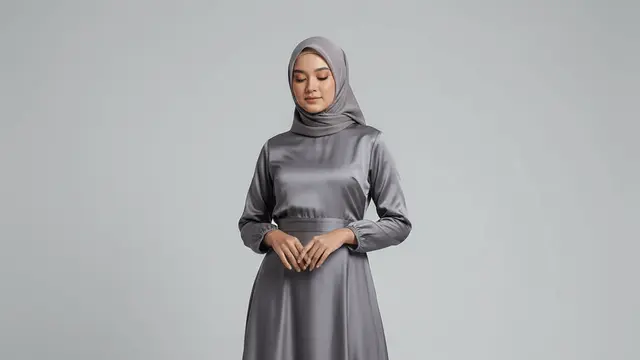 Model Gamis Simpel untuk Pinggul Besar yang Elegan by Gemini