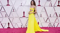 Zendaya di karpet merah di Oscar 2021 yang digelar di Los Angeles, California, Amerika Serikat, Minggu, 25 April 2021, waktu setempat. (POOL / GETTY IMAGES NORTH AMERICA / GETTY IMAGES VIA AFP)