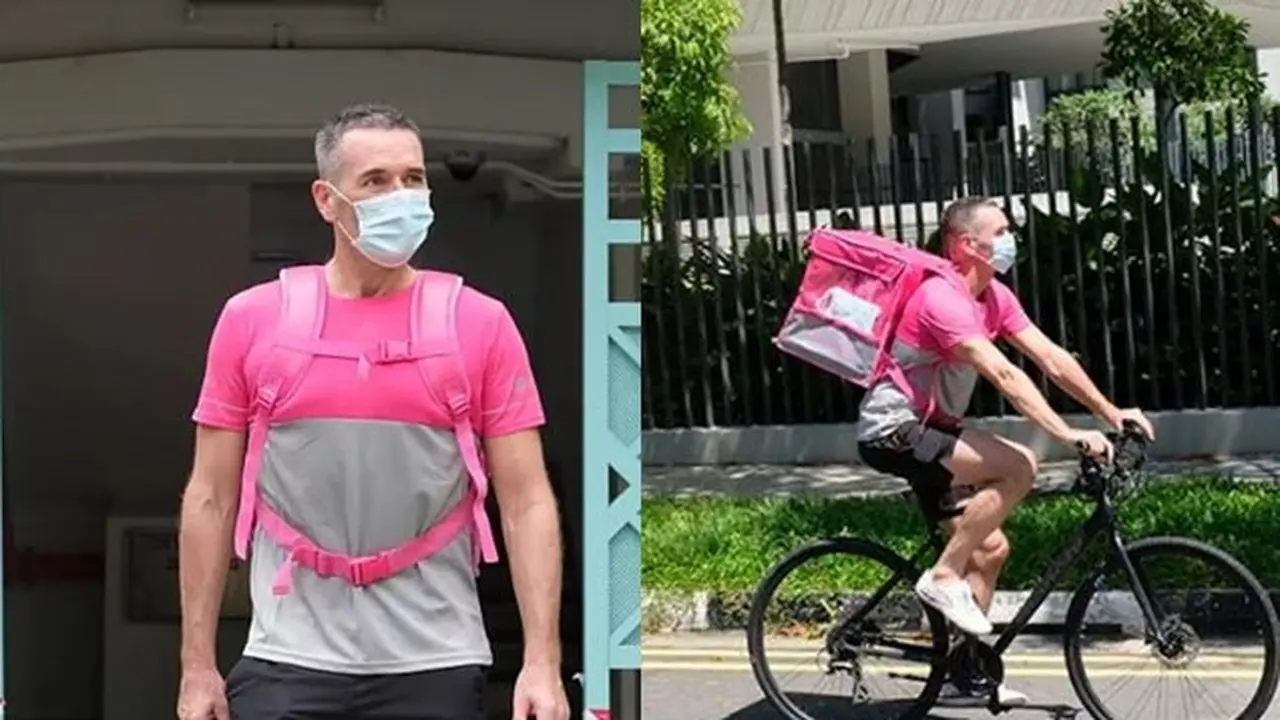 Demi Bantu Yayasan Kanker, Pria Ini Rela Jadi Pengantar Makanan