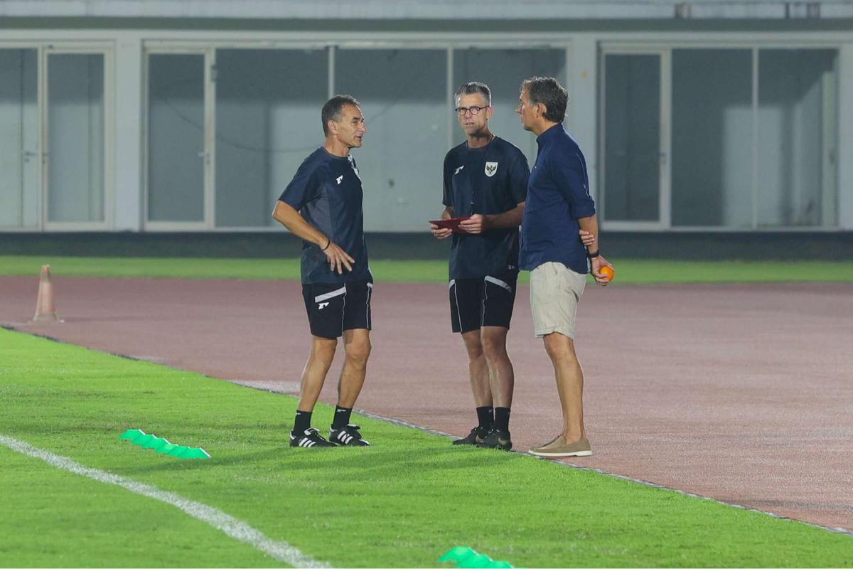 Latihan Timnas Indonesia U-23 jelang hadapi Filipina di Piala AFF U-23
