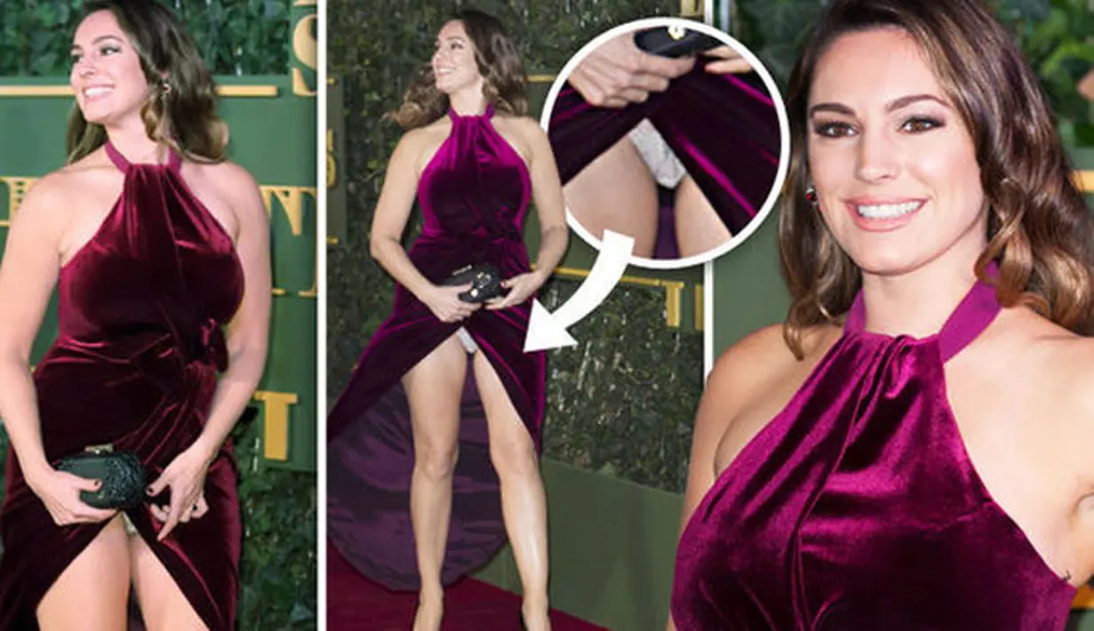 Model 36 tahun ini memang tidak asing lagi dalam memamerkan asetnya. Namun sepertinya kali ini di karpet merah ia agak keluar jalur dari biasanya dengan gaun beludru berwarna fuchsia yang seksi itu. (via express.co.uk)