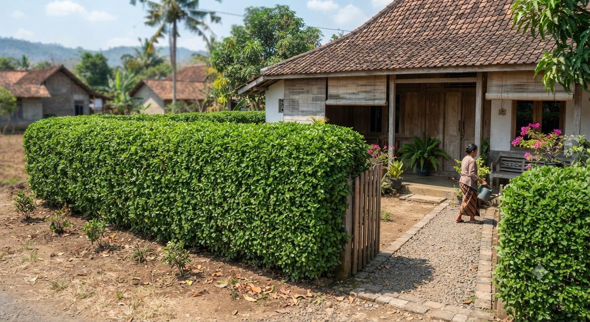 Tanaman Pagar yang Tidak Mudah Rontok dan Cocok Buat Musim Kemarau Jenis Teh-tehan