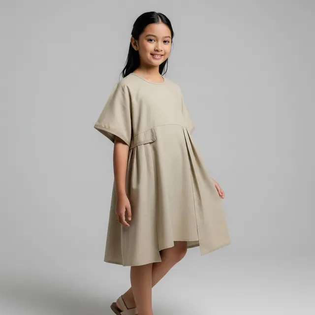 Model Dress Anak Polos dengan Desain Kekinian (Gemini AI)
