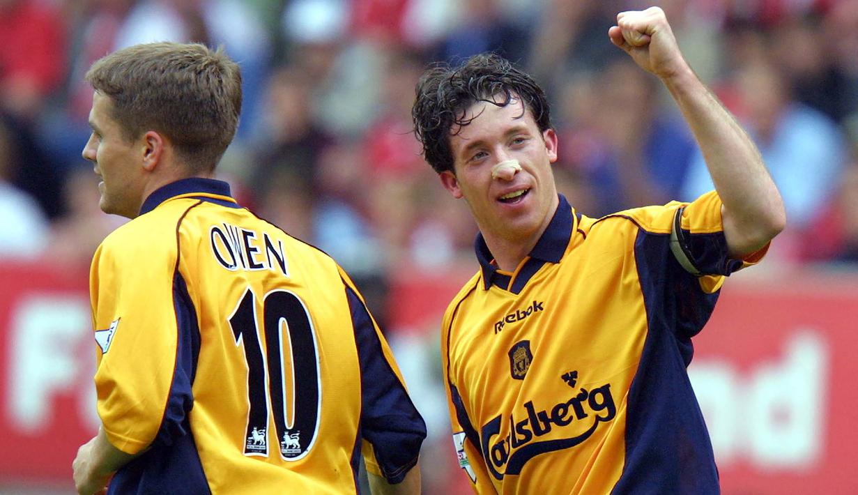 Robbie Fowler. Ia memperkuat Liverpool dalam 2 periode, pada 1993-2002 dan yang kedua pada 2001-2003. Total 128 gol dicetak dalam 266 laga Premier League di 2 periode tersebut, namun tak sekalipun mampu meraih trofi Premier League, bahkan usai pindah bersama Manchester City. (Foto: AFP/Odd Andersen)