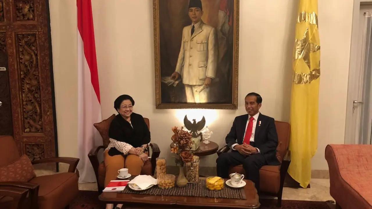 Ketua Umum PDI Perjuangan Megawati Soekarnoputri bertemu dengan Presiden Jokowi di Istana batu Tulis Bogor (Istimewa).