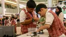AI and Robotic Innovation Expo 2024 merupakan wadah kompetisi dalam bidang robotika yang dihadiri oleh siswa mitra sekolah. (Liputan6.com/Herman Zakharia)
