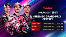Jadwal MotoGP Brembo Grand Prix of Italy akhir pekan ini di Vidio. (doc. vidio)