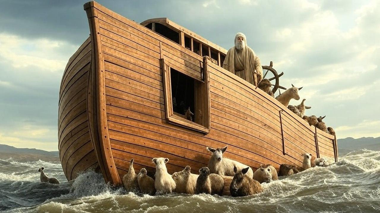 ilustrasi banjir nabi nuh