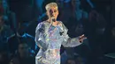 Katy Perry adalah nama unik dan mudah diingat. Namun nama asli musisi cantik ini adalah Katheryn Elizabeth Hudson. (JEAN-BAPTISTE LACROIX / AFP)