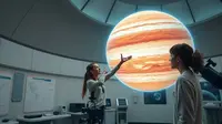 ciri-ciri planet jupiter ©Ilustrasi dibuat AI