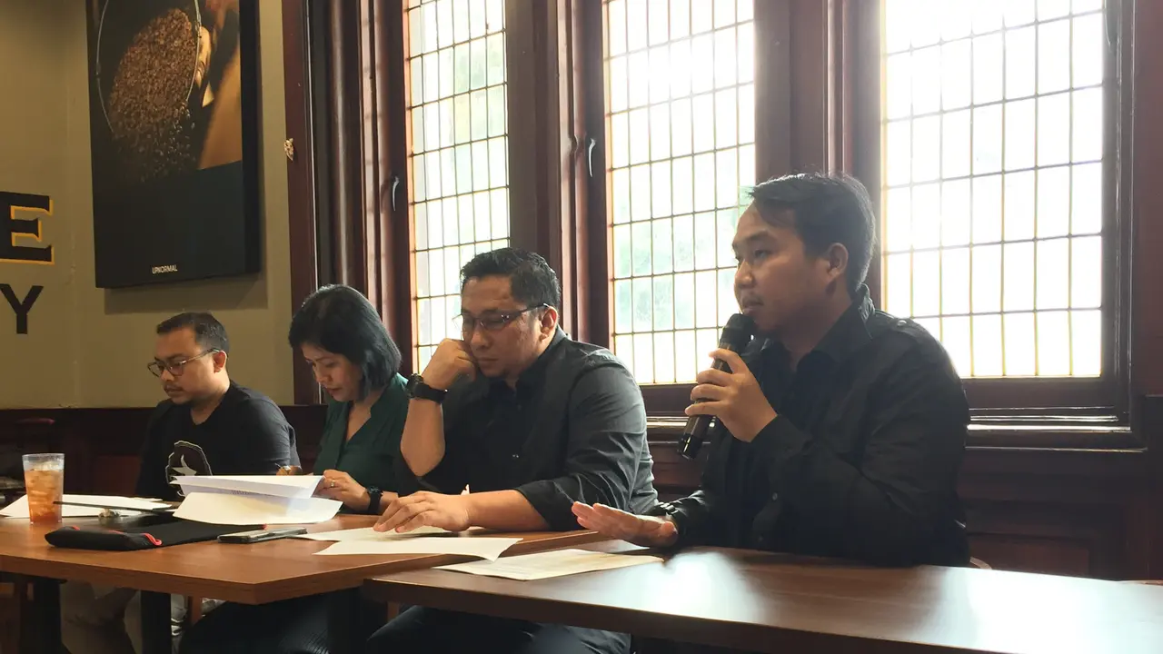 Pemaparan Hasil Mini Research: Perbandingan Dalil Pihak-Pihak, Alat Bukti dan Ketentuan Perundang-Undangan Dalam Perkara Perselisihan Hasil Pemilu Presiden 2019 di kawasan Cikini. (Merdeka.com)