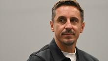 Mantan pesepak bola, Gary Neville, bersiap untuk mengambil bagian dalam acara panel Liga Inggris pada hari kedua konferensi tahunan Partai Buruh di Liverpool, Inggris barat laut, pada 23 September 2024. (Oli SCARFF /AFP)