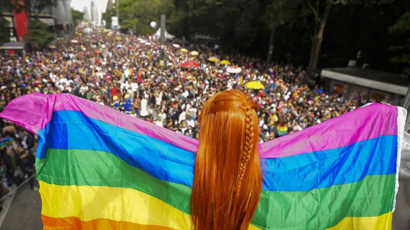 Ilustrasi LGBT. (AP Photo/Andre Penner)
