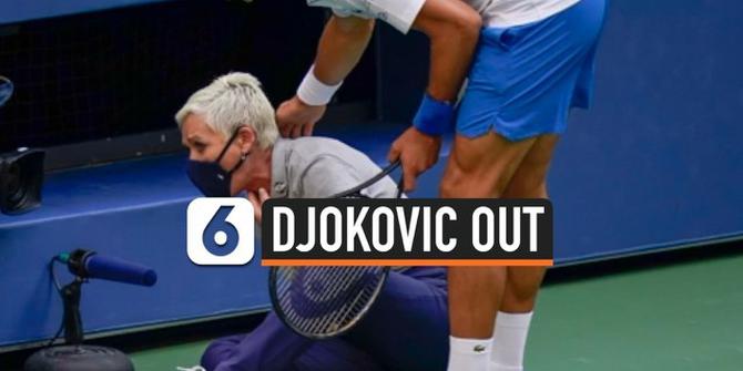 VIDEO: Detik-Detik Pukulan Djokovic Mengenai Leher Hakim Garis