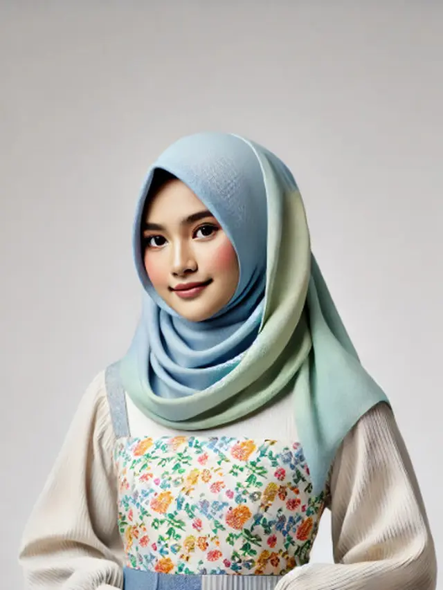 Gamis Kombinasi Katun, Nyaman untuk Sehari-hari (Foto: Rizka Nur Laily via ChatGPT)