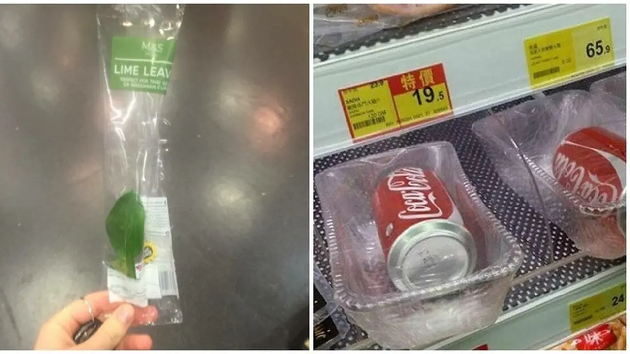 6 Potret Kemasan Plastik Makanan Ini Nyeleneh Banget, Enggak Berguna