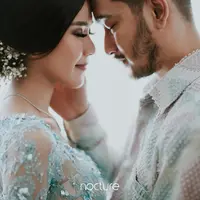 Pertunangan Syahnaz Sadiqah dan Jeje Govinda. (Instagram/nocture.co)