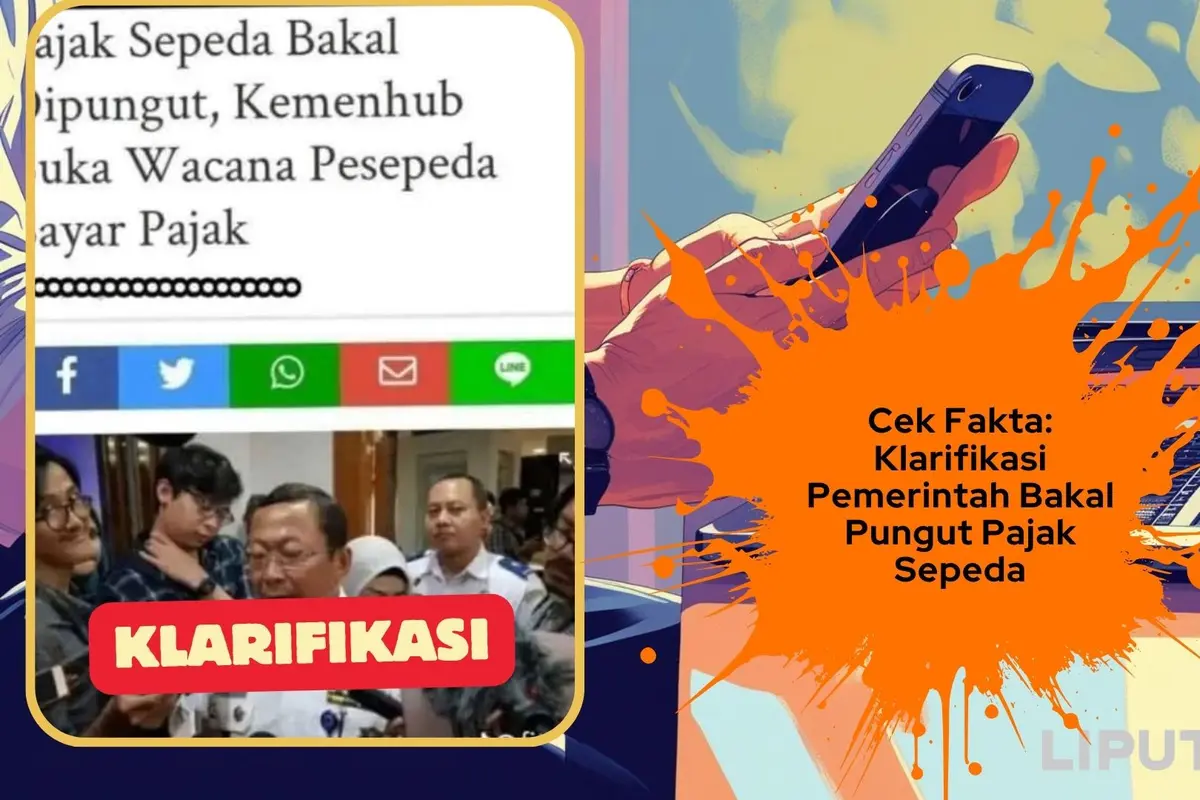 Cek fakta Pemerintah akan memungut pajak sepeda