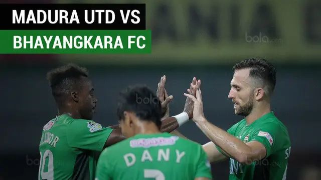 Berita video highlights Liga 1 2017 antara Madura United melawan Bhayangkara FC dengan skor 1-3, Rabu (8/11/2017). (Video: TvOne)