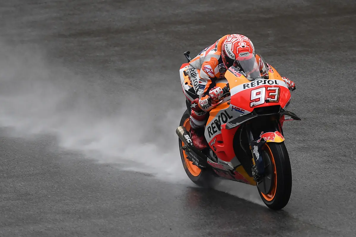 Foto: 7 Pembalap MotoGP Spesialis Trek Basah, Sayang Marc Marquez Harus Mundur di MotoGP Mandalika 2022