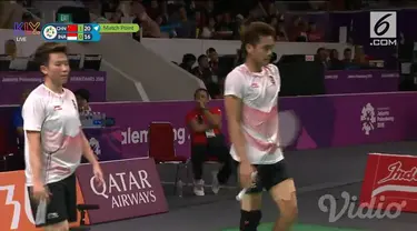 Pasangan Tontowi Ahmad/Liliyana Natsir kalah melawan ganda campuran China di semifinal bulutangkis Asian Games 2018.