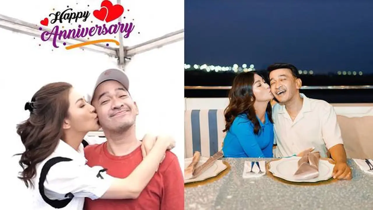7 Potret Anniversary Pernikahan Sarwendah dan Ruben Onsu, Seru Rayakan di Kapal