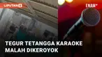 Seorang pria diamuk oleh tetangganya sendiri di Duren Sawit, Jakarta Timur. Menurut utas yang diunggah, kejadian berawal dari upaya korban untuk menegur tetangga. Selama 2 tahun, korban dan keluarga merasa terganggu dengan kegiatan karaoke tetangga.
