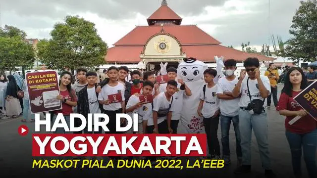 Berita video Maskot Piala Dunia 2022, La'eeb, kali ini menyapa warga di Yogyakarta.