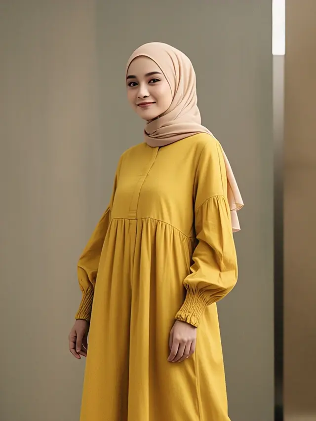 Gamis Katun Simpel dan Anti-Gerah