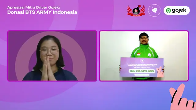 Fans BTS kumpulkan tip untuk driver ojek yang mengantar BTS Meal/dok. Mcdonalds