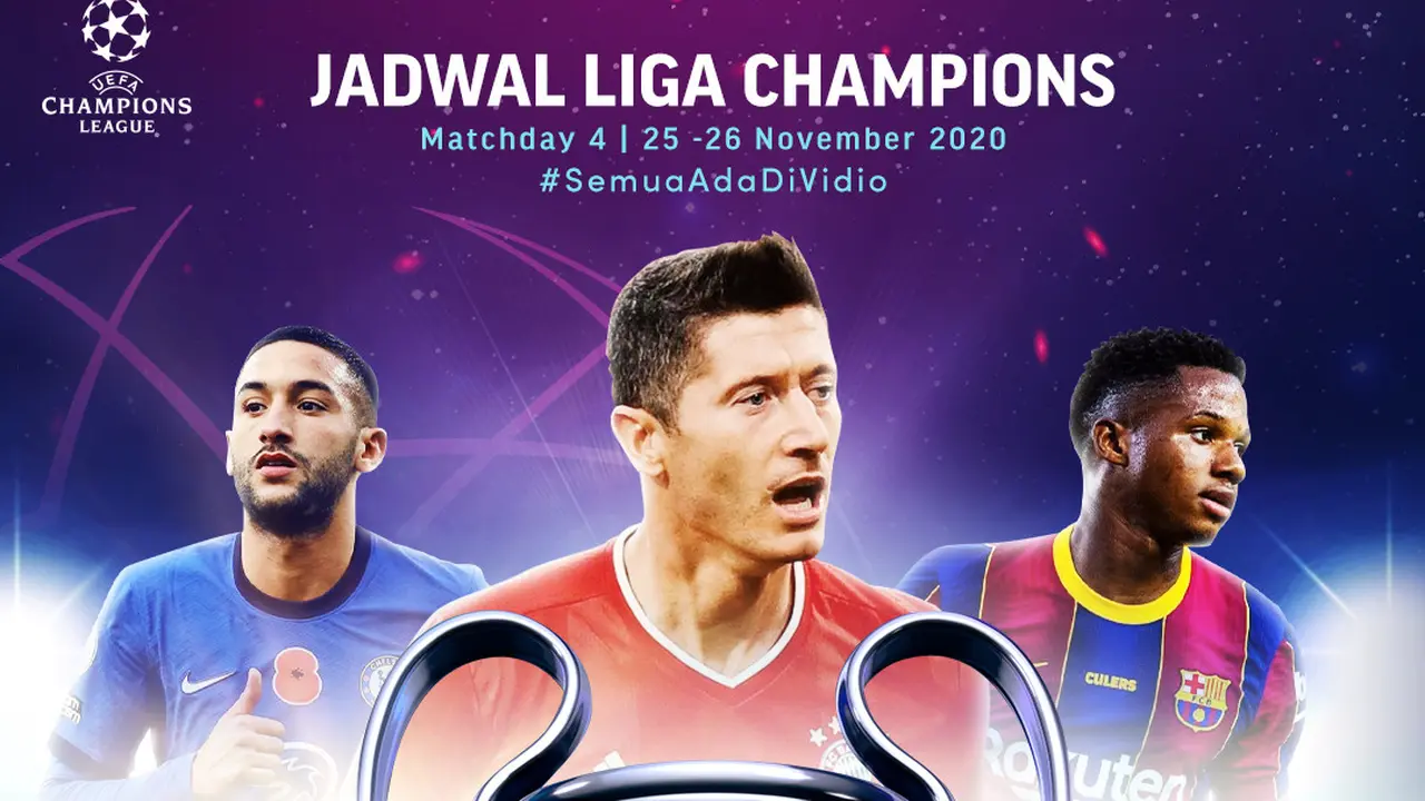 Jadwal Liga Champions Matchday 4