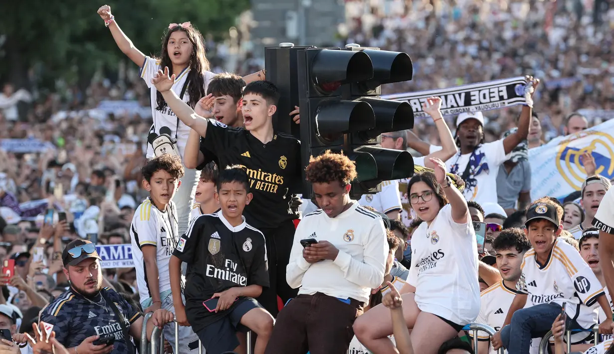 Saat ini, El Real tercatat sebagai klub tersukses di ajang Liga Champions. (Thomas COEX/AFP)