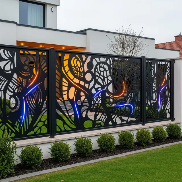 Tren Pagar Besi Laser Cut 2025 (Image by Gemini AI)