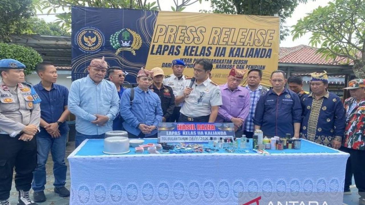 Lapas Kalianda Perketat Pengawasan dengan Razia Gabungan, Jaga Keamanan Warga Binaan